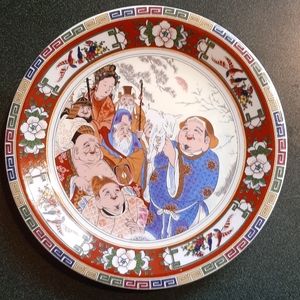 Decorative plates Chinese theme made in Portuga